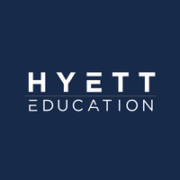 Hyett Education Logo Navy, Gold White 2025.png